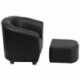 MFO Kids Black Chair and Footstool