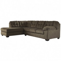 MFO Winston Collection 2-Piece Right Side Facing Sofa Sectional in Earth Microfiber