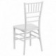 MFO White Resin Stacking Chiavari Chair