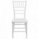 MFO White Resin Stacking Chiavari Chair