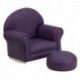 MFO Kids Purple Vinyl Rocker Chair and Footrest