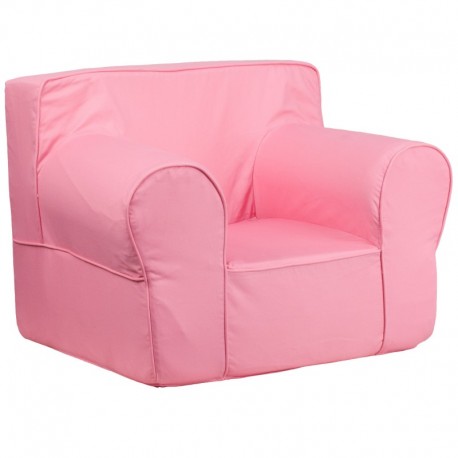 MFO Oversized Solid Light Pink Kids Chair