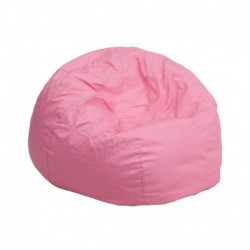 MFO Small Solid Light Pink Kids Bean Bag Chair