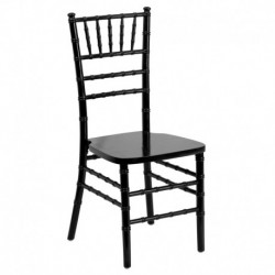 MFO Friendly Elegance Supreme Black Wood Chiavari Chair