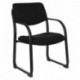 MFO Black Fabric Executive Side Chair with Sled Base