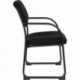 MFO Black Fabric Executive Side Chair with Sled Base