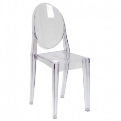 MFO Ghost Side Chair in Transparent Crystal