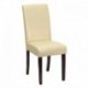 MFO Ivory Leather Upholstered Parsons Chair