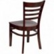 MFO Mahogany Finished Ladder Back Wooden Restaurant Chair