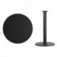 MFO 36'' Round Black Laminate Table Top with 24'' Round Bar Height Table Base