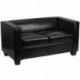 MFO Comfort Collection Black Leather Loveseat