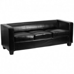 MFO Comfort Collection Black Leather Sofa