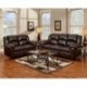 MFO Reclining Living Room Set in Brandon Brown Leather
