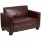 MFO Primo Collection Brown Leather Loveseat