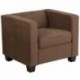 MFO Comfort Collection Chocolate Brown Microfiber Chair