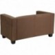MFO Comfort Collection Chocolate Brown Microfiber Loveseat