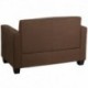 MFO Primo Collection Chocolate Brown Microfiber Loveseat