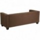 MFO Comfort Collection Chocolate Brown Microfiber Sofa