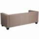 MFO Comfort Collection Light Brown Microfiber Sofa
