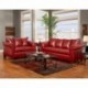 MFO Living Room Set in Sierra Red Leather
