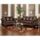 MFO Living Room Set in Taos Mahogany Leather