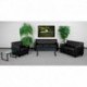 MFO Able Collection Black Leather Sofa