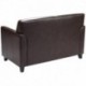 MFO Able Collection Brown Leather Love Seat