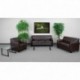 MFO Able Collection Brown Leather Sofa