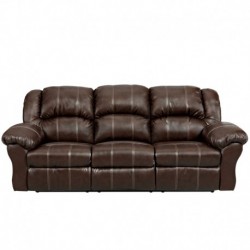 MFO Brandon Brown Leather Reclining Sofa