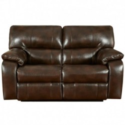 MFO Canyon Chocolate Leather Reclining Loveseat