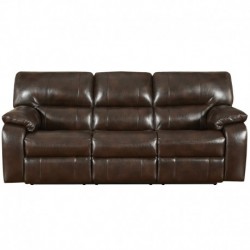 MFO Canyon Chocolate Leather Reclining Sofa