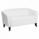 MFO Emperor Collection White Leather Love Seat