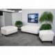 MFO Emperor Collection White Leather Love Seat