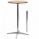 MFO 24'' Round Wood Cocktail Table with 30'' and 42'' Columns