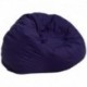 MFO Oversized Solid Navy Blue Bean Bag Chair