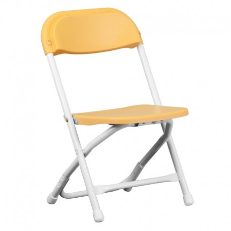 MFO Kids Yellow Plastic Folding Chair