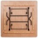 MFO 60'' Square Wood Folding Banquet Table