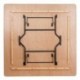 MFO 72'' Square Wood Folding Banquet Table