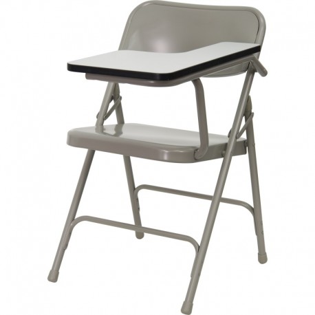 MFO Premium Steel Folding Chair with Left Handed Tablet Arm