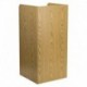 MFO Wood Tray Top Receptacle in Oak Finish