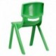 MFO Green Plastic Stackable School Chair with 18'' Seat Height