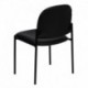 MFO Black Vinyl Comfortable Stackable Steel Side Chair