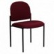 MFO Burgundy Fabric Comfortable Stackable Steel Side Chair