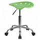 MFO Vibrant Spicy Lime Tractor Seat and Chrome Stool