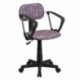 MFO Multi-Colored Pattern Printed Computer Chair with Arms