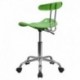 MFO Vibrant Spicy Lime and Chrome Computer Task Chair with Tractor Seat