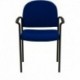 MFO Navy Fabric Comfortable Stackable Steel Side Chair with Arms