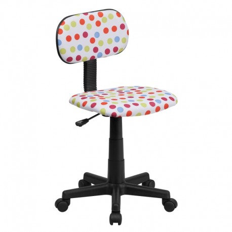 MFO Multi-Colored Dot Printed Computer Chair