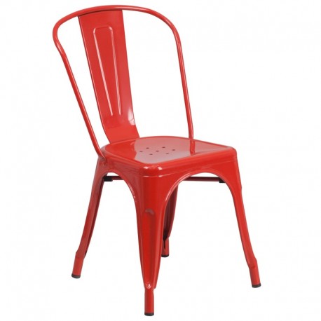 MFO Red Metal Chair