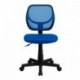 MFO Mid-Back Blue Mesh Task Chair and Computer Chair